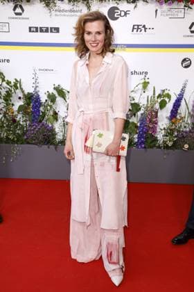 Karin Hanczewski at the arrival to the award ceremony German Film Award on 12 05 2023 in Berlin German Film Award 2023 in Berlin Arrival Red Carpet