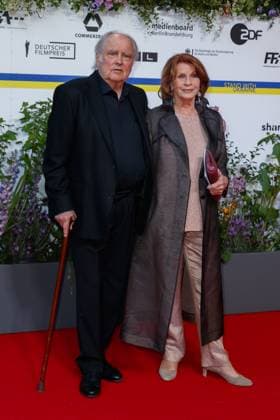 Event German Film Award 2023 Senta Berger with husband Michael Verhoeven at the 73 German Film Award in the Theater am Potsdamerplatz on 12 05 2023 in Berlin Copyright: xEventpressxKochanx