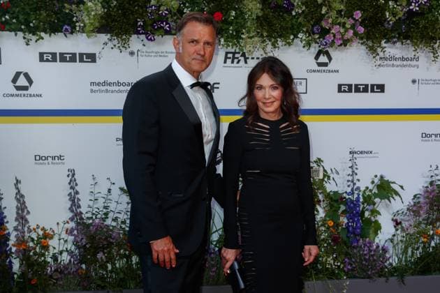 Event German Film Award 2023 Iris Berben with Heiko Kiesow at the 73 German Film Award in the Theater am Potsdamerplatz on 12 05 2023 in Berlin Copyright: xEventpressxKochanx