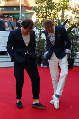 Event German Film Award 2023 Fahri Yardim and Alexander Scheer at the 73 German Film Award at the Theater am Potsdamerplatz on 12 05 2023 in Berlin Copyright: xEventpressxKochanx