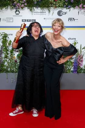 Event German Film Award 2023 Roshanak Behesht Nedjad and Heike Makatsch at the 73 German Film Award in the Theater am Potsdamerplatz on 12 05 2023 in Berlin Copyright: xEventpressxKochanx