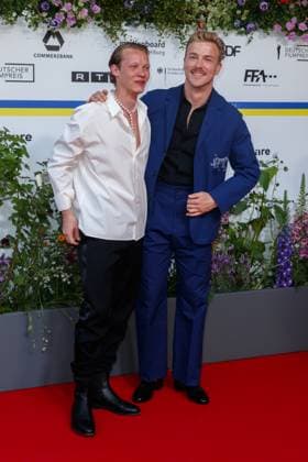 Event German Film Award 2023 Felix Kammerer and Albrecht Schuch at the 73 German Film Award in the Theater am Potsdamerplatz on 12 05 2023 in Berlin Copyright: xEventpressxKochanx