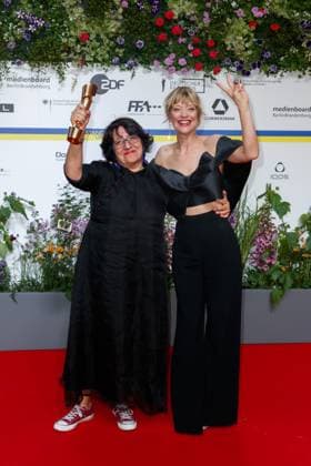 Event German Film Award 2023 Roshanak Behesht Nedjad and Heike Makatsch at the 73 German Film Award in the Theater am Potsdamerplatz on 12 05 2023 in Berlin Copyright: xEventpressxKochanx