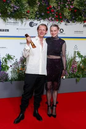 Event German Film Award 2023 Felix Kammerer and Luna Wedler at the 73 German Film Award at the Theater am Potsdamerplatz on 12 05 2023 in Berlin Copyright: xEventpressxKochanx