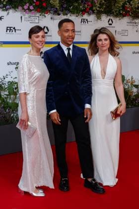 Event German Film Award 2023 Aylin Tezel, Jerry Hoffmann and Natalia Rudziewicz at the 73 German Film Award at the Theater am Potsdamerplatz on 12 05 2023 in Berlin Copyright: xEventpressxKochanx