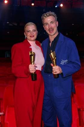 Event German Film Award 2023 Jördis Triebel and Albrecht Schuch at the 73 German Film Award at the Theater am Potsdamerplatz on 12 05 2023 in Berlin Copyright: xEventpressxKochanx