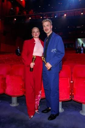 Event German Film Award 2023 Jördis Triebel and Albrecht Schuch at the 73 German Film Award at the Theater am Potsdamerplatz on 12 05 2023 in Berlin Copyright: xEventpressxKochanx