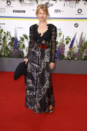 Isabell Gerschke at the arrival to the award ceremony German Film Award on 12 05 2023 in Berlin German Film Award 2023 in Berlin Arrival Red Carpet