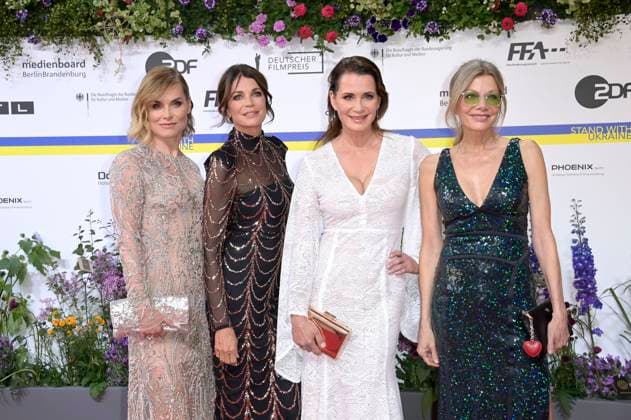 Andrea Lüdke, Gerit Kling, Anja Kling and Ursula Karven at the 73 German Film Award 2023 ceremony at the Theater am Potsdamer Platz Berlin, 12 05 2023 Foto:xF.xKernx xFuturexImage