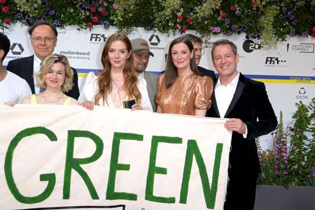 Photo action Green Shooting meets German Film Award with Alexandra Maria Lara, Florian Gallenberger and other celebrities filmmakers at the 73 German Film Award 2023 ceremony at the Theater am Potsdamer Platz Berlin, 12 05 2023 Foto:xF.xKernx xFuturexImage