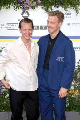 Felix Kammerer and Albrecht Schuch at the 73 German Film Award 2023 ceremony at the Theater am Potsdamer Platz Berlin, 12 05 2023 Foto:xF.xKernx xFuturexImage