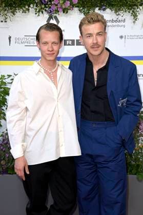 Felix Kammerer and Albrecht Schuch at the 73 German Film Award 2023 ceremony at the Theater am Potsdamer Platz Berlin, 12 05 2023 Foto:xF.xKernx xFuturexImage