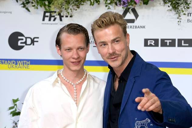 Felix Kammerer and Albrecht Schuch at the 73 German Film Award 2023 ceremony at the Theater am Potsdamer Platz Berlin, 12 05 2023 Foto:xF.xKernx xFuturexImage