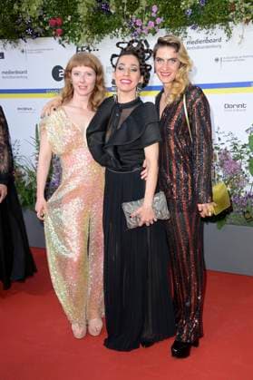 Sarah Bauerett, Carol Schuler and Samia Chancrin at the 73 German Film Awards 2023 ceremony at Theater am Potsdamer Platz Berlin, 12 05 2023. Foto:xF.xKernx xFuturexImage