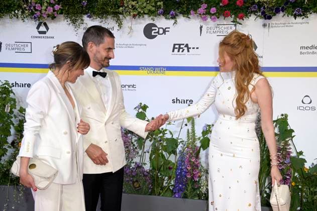 Jeanne Tremsal, Clemens Schick and Palina Rojinski at the 73 German Film Awards 2023 ceremony at the Theater am Potsdamer Platz Berlin, 12 05 2023 Foto:xF.xKernx xFuturexImage