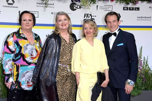 Guest, Birge Schade, Anna Böttcher and Hans Werner Meyer at the 73 German Film Award 2023 ceremony at the Theater am Potsdamer Platz Berlin, 12 05 2023 Foto:xF.xKernx xFuturexImage