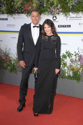 Iris Berben with partner Heiko Kiesow at the 73 German Film Award 2023 ceremony at the Theater am Potsdamer Platz Berlin, 12 05 2023 Foto:xF.xKernx xFuturexImage