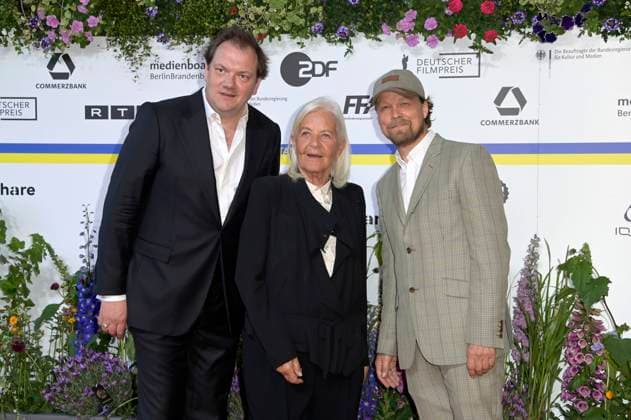 Charly Hübner, Hildegard Schmahl and Lars Jessen at the 73 German Film Award 2023 ceremony at the Theater am Potsdamer Platz Berlin, 12 05 2023 Foto:xF.xKernx xFuturexImage