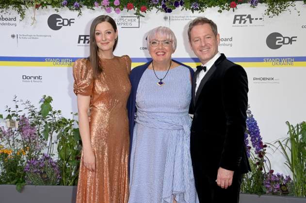 Alexandra Maria Lara, Claudia Roth and Florian Gallenberger at the 73 German Film Award 2023 ceremony at the Theater am Potsdamer Platz Berlin, 12 05 2023 Foto:xF.xKernx xFuturexImage