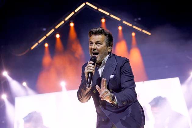Bilder des Jahres 2023, Entertainment 05 Mai Entertainment Themen der Woche KW19 Entertainment Bilder des Tages Sänger Thomas Anders bei dem Konzert Die Schlagernacht des Jahres 2023 - Das Original (Semmel Concerts) in der Lanxess-Arena. Köln, 13.05.2023 NRW Deutschland *** Singer Thomas Anders at the concert Die Schlagernacht des Jahres 2023 Das Original Semmel Concerts at Lanxess Arena Cologne, 13 05 2023 NRW Germany Copyright: xChristophxHardtx
