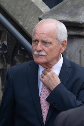 Karlspreisverleihung in Aachen am 14. Mai 2023. Der Vorsitzende des Direktoriums zur Verleihung des Internationalen Karlspreises Dr. Juergen Linden. GERMANY - AACHEN - KARLSPREIS