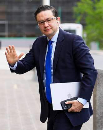 May 15, 2023, Ottawa, ON, CAN: Conservative Leader Pierre Poilievre arrives to Parliament Hill in Ottawa on Monday, May 15, 2023. Ottawa CAN  - ZUMAc35_ 20230515_zaf_c35_002 Copyright: xSeanxKilpatrickx