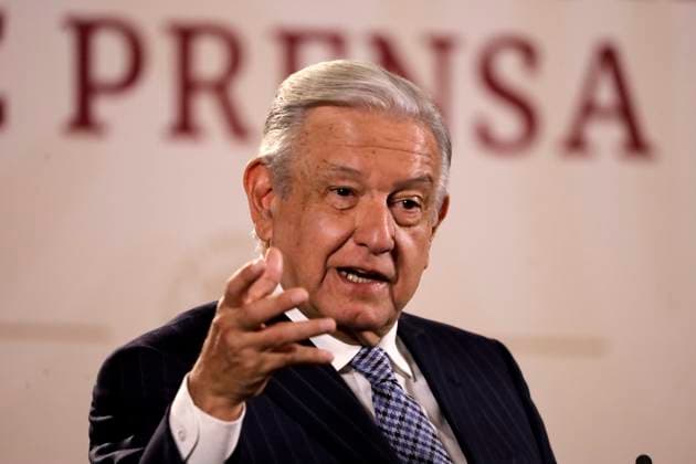 May 15, 2023, Mexico City, Mexico: Mexican President Andres Manuel Lopez Obrador congratulates teachers on his day at a press conference at the National Palace in Mexico City. on May 15, 2023 in Mexico City, Mexico Mexico City Mexico - ZUMAe321 20230516_zia_e321_003 Copyright: xLuisxBarronx