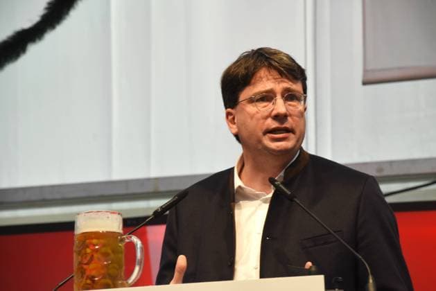 Florian von Brunn MdL Fraktionsvorsitzender Bayern SPD im Landtag Muenchen 15.05.2023 50. Truderinger Festwoche-Festring SPD Muenchen-Abend Muenchen *** Florian von Brunn MdL Parliamentary Group Leader Bavaria SPD in the State Parliament Munich 15 05 2023 50 Truderinger Festwoche Festring SPD Munich Evening Munich