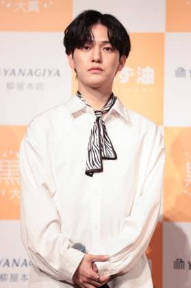 Model Yohdi Kondo attends the 6th Black Hair Award Ceremony in Tokyo, Japan on Tuesday, May 16, 2023.  , aflo_218582323.JPG,