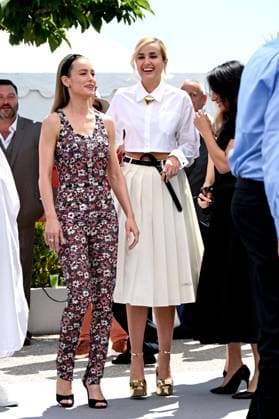 Internationale Filmfestspiele von Cannes, Photocall Jury 76th Cannes Film Festival 2023, Photocall Jury of The 76th Annual Cannes Film Festival . Pictured: Rungano Nyoni, Julia Ducournau, Brie Larson  Copyright: xSimonexComix xipa-agency.netx xPoolxPhotoxEventsx01x IPA_IPA37968966