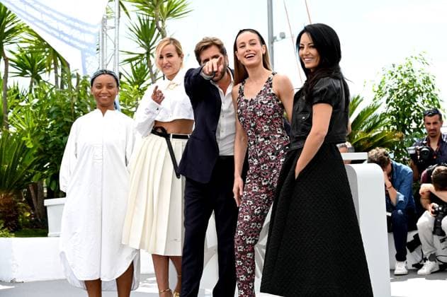Internationale Filmfestspiele von Cannes, Photocall Jury 76th Cannes Film Festival 2023, Photocall Jury of The 76th Annual Cannes Film Festival . Pictured: Rungano Nyoni, Julia Ducournau, Ruben Ostlund, Brie Larson, Maryam Touzani  Copyright: xSimonexComix xipa-agency.netx xPoolxPhotoxEventsx01x IPA_IPA37968978