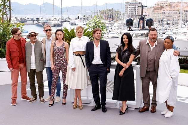 Paul Dano, Atiq Rahimi, Damian Szifron, Brie Larson, Julia Ducournau, Ruben Östlund, Maryam Touzani, Denis Menochet and Rungano Nyoni at the International Jury Photocall at the Festival de Cannes 2023 76 Cannes International Film Festival at the Palais des Festivals Cannes, 16 05 2023. Foto:xS.xGabschx xFuturexImage