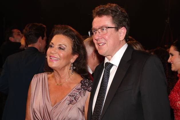 47 Prix Walo 2023 Federal Councillor Albert Rösti with Monika Kaelin Presentation of the 47 Prix Walo for the years 2020 2022 on 14 05 2023 at the SRF television studios in Zurich, Switzerland