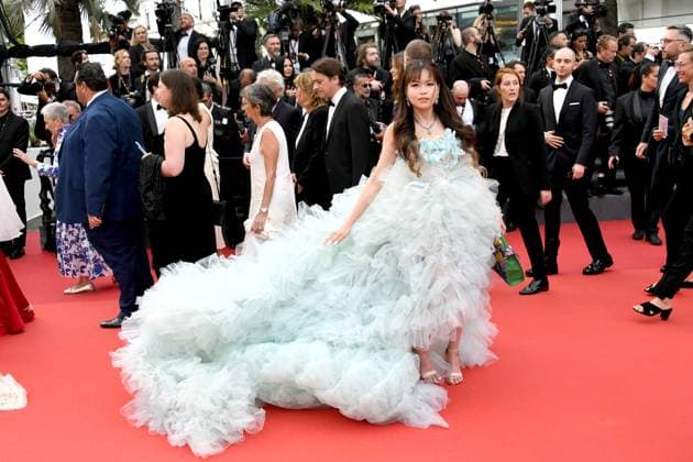 Internationale Filmfestspiele von Cannes, Eröffnung 76th Cannes Film Festival 2023, evening 1 - Opening Red Carpet, Inaugural Ceremony. Pictured: Guest  Copyright: xAlbertoxTerenghix xipa-agency.nex xPoolxPhotoxEventsx01x IPA_IPA37974328