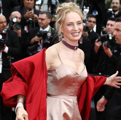 Internationale Filmfestspiele von Cannes, Eröffnung May 16, 2023, Cannes, Cote d Azur, France: UMA THURMAN attends the screening of Jeanne du Barry and Opening Ceremony red carpet for the 76th Annual Cannes Film Festival at Palais des Festivals on May 16, 2023 in Cannes, France Cannes France - ZUMAc179 20230516_zep_c179_143 Copyright: xMickaelxChavetx