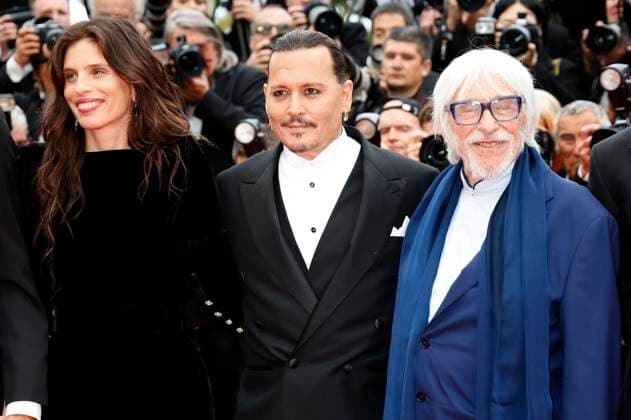 Maiwenn, Johnny Depp and Pierre Richard at the Opening Ceremony with the premiere of the feature film Jeanne du Barry at the Festival de Cannes 2023 76 Cannes International Film Festival at the Palais des Festivals Cannes, 16 05 2023. Foto:xD.xBedrosianx xFuturexImage
