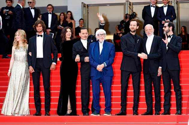 Pauline Pollmann, Diego Le Fur, MaÃ¯wenn, Johnny Depp, Pierre Richard, Benjamin Lavernhe, Pascal Greggory and Melvil Poupaud at the Opening Ceremony with the premiere of the feature film Jeanne du Barry at the Festival de Cannes 2023 76 Cannes International Film Festival at the Palais des Festivals Cannes, 16 05 2023. Foto:xD.xBedrosianx xFuturexImage