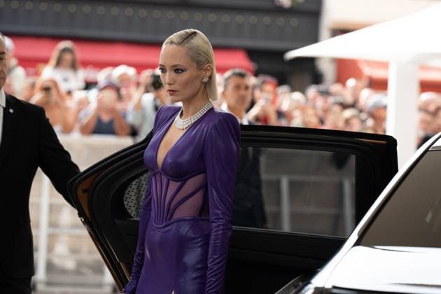 76e Festival International du Film de Cannes. Sortie du Martinez pour les marches. 76th International cannes Film Festival. Celebrities leaving Martinez Hotel for red carpet 291932 2023-05-16 Cannes France Klementieff, Pom  Copyright: xEstellexCarlierx xStarfacex STAR_291932_057