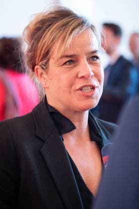 Award of the State Prize 2023 of the State of North Rhine Westphalia to the Chancellor a D Current, 16 05 2023, Cologne, Minister for Economy, Industry, Climate Protection and Energy of North Rhine Westphalia Minister of Economy Mona Neubaur on the red carpet for the award of the State Prize 2023 of the State of North Rhine
