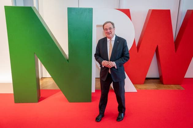 Award of the State Prize 2023 of the State of North Rhine Westphalia to the Chancellor a D Current, 16 05 2023, Cologne, Prime Minister a D Armin Laschet, on the red carpet for the award of the State Prize 2023 of the State of North Rhine Westphalia to the Chancellor a D in the Flora in Cologne Cologne North Rhine Westphalia Germany