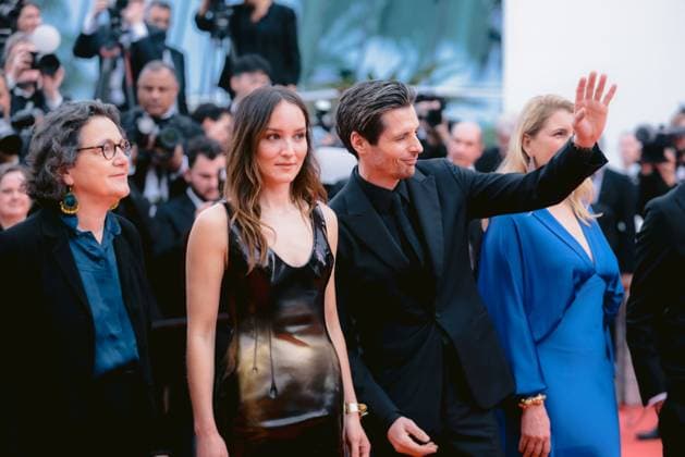 76e Festival International du Film de Cannes. Montee des marches d ouverture. 76th International Cannes Film festival. Opening Red carpet with Jeanne du Bary movie presentation 291927 2023-05-16 Cannes France Demoustier, AnaÃ¯s; Personnaz, Raphael  Copyright: xTerencexBaelenx STAR_291927_019