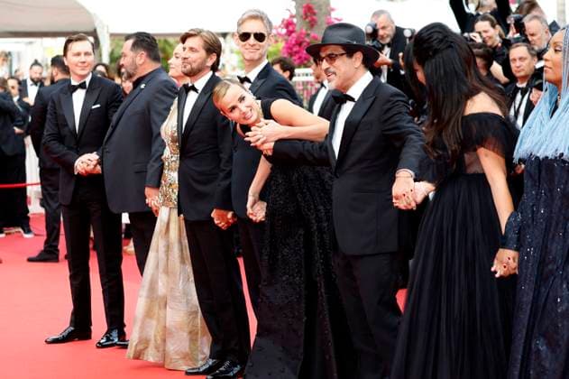 Paul Dano, Denis Menochet, Brie Larson, Ruben Östlund, Damian Szifron, Julia Ducournau, Atiq Rahimi, Maryam Touzani and Rungano Nyoni at the Opening Ceremony with the premiere of the feature film Jeanne du Barry at the Festival de Cannes 2023 76 Cannes International Film Festival at the Palais des Festivals Cannes, 16 05 2023. Foto:xD.xBedrosianx xFuturexImage