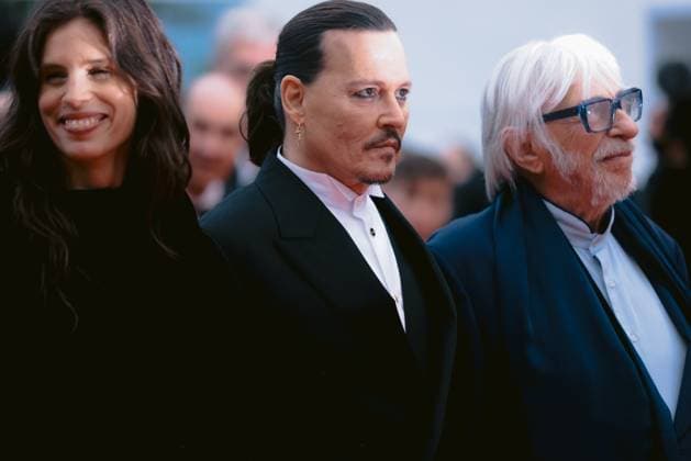76e Festival International du Film de Cannes. Montee des marches d ouverture. 76th International Cannes Film festival. Opening Red carpet with Jeanne du Bary movie presentation 291927 2023-05-16 Cannes France Depp, Johnny; MaÃ¯wenn (Le Besco-Le Fur); Richard, Pierre  Copyright: xTerencexBaelenx STAR_291927_122