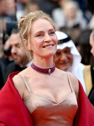 76th Cannes Film Festival 2023, evening 1 - Opening Red Carpet, Inaugural Ceremony. Pictured: Uma Thurman  Copyright: xManuelexMangiarottix xipa-agencyx xPoolxPhotoxEventsx01x IPA_IPA37979043