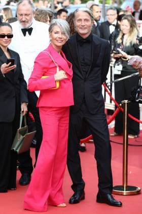 May 16, 2023, Cannes, Cote d Azur, France: MADS MIKKELSEN and HANNE JACOBSEN attend the screening of Jeanne du Barry and Opening Ceremony red carpet for the 76th Annual Cannes Film Festival at Palais des Festivals on May 16, 2023 in Cannes, France Cannes France - ZUMAc179 20230516_zep_c179_345 Copyright: xMickaelxChavetx
