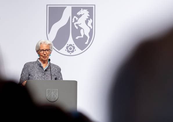 Award State Prize to Angela Merkel Chancellor a D Angela Merkel is honored on Tuesday 16 05 2023 with the State Prize NRW Presented by Christine Lagarde and Prime Minister Hendrik Wüst Cologne North Rhine Westphalia Germany