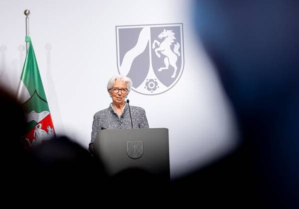 Award State Prize to Angela Merkel Chancellor a D Angela Merkel is honored on Tuesday 16 05 2023 with the State Prize NRW Presented by Christine Lagarde and Prime Minister Hendrik Wüst Cologne North Rhine Westphalia Germany