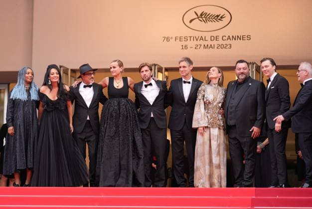 The Jeanne du Barry Film Premiere at the 76th Edition of the Cannes Film Festival Members of the Cannes Film Festival Jury attend the opening gala night and red carpet event of the movie Jeanne du Barry , during the opening ceremony of the 76th edition of the Cannes Film Festival on May 16 2023, in Cannes, France Cannes Palace of Festivals and Congresses of Cannes Cannes France Copyright: xAlexandraxFechetex _ADR7645