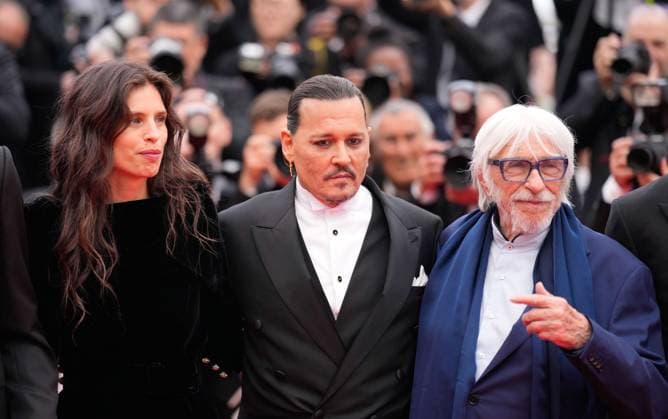 The Jeanne du Barry Film Premiere at the 76th Edition of the Cannes Film Festival The cast of the movie Jeanne du Barry , headlined by Johnny Depp and MaÃ¯wenn, attends the opening gala night and red carpet event of the movie Jeanne du Barry , during the opening ceremony of the 76th edition of the Cannes Film Festival on May 16 2023, in Cannes, France Cannes Palace of Festivals and Congresses of Cannes Cannes France Copyright: xAlexandraxFechetex _ADR8204