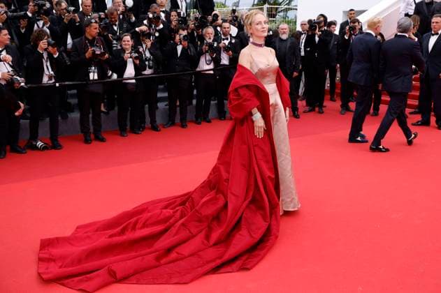 Uma Thurman at the Opening Ceremony with the premiere of the feature film Jeanne du Barry at the Festival de Cannes 2023 76 Cannes International Film Festival at the Palais des Festivals Cannes, 16 05 2023. Foto:xS.xGabschx xFuturexImage